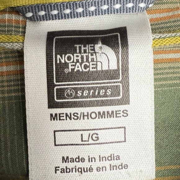 Men's THE NORTH FACE A5 Series Green Plaid Button Down Shirt | Size L - Picture 8 of 11